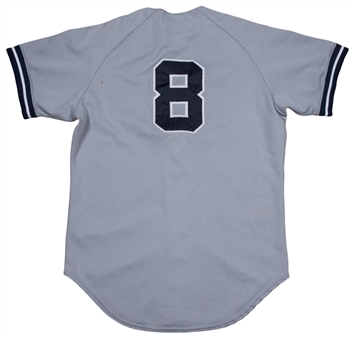 1985 Yogi Berra Game Used New York Yankees Road Jersey